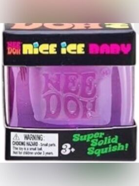 Nice Ice Baby Purple Squish Cube Nee Doh
